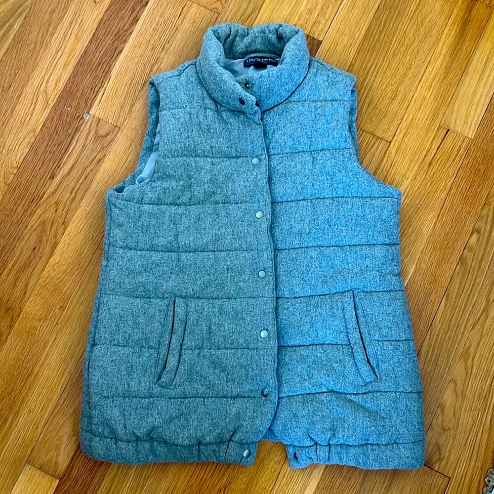 A Pea in the Pod Grey Vest - great for fall!